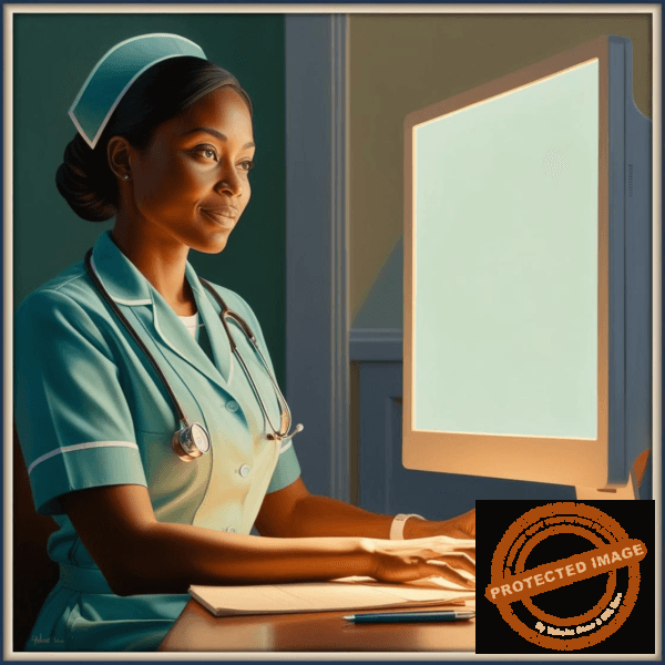 flashcard (1) nurse on computer