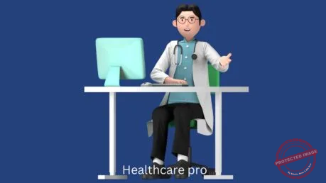 doctor on computer