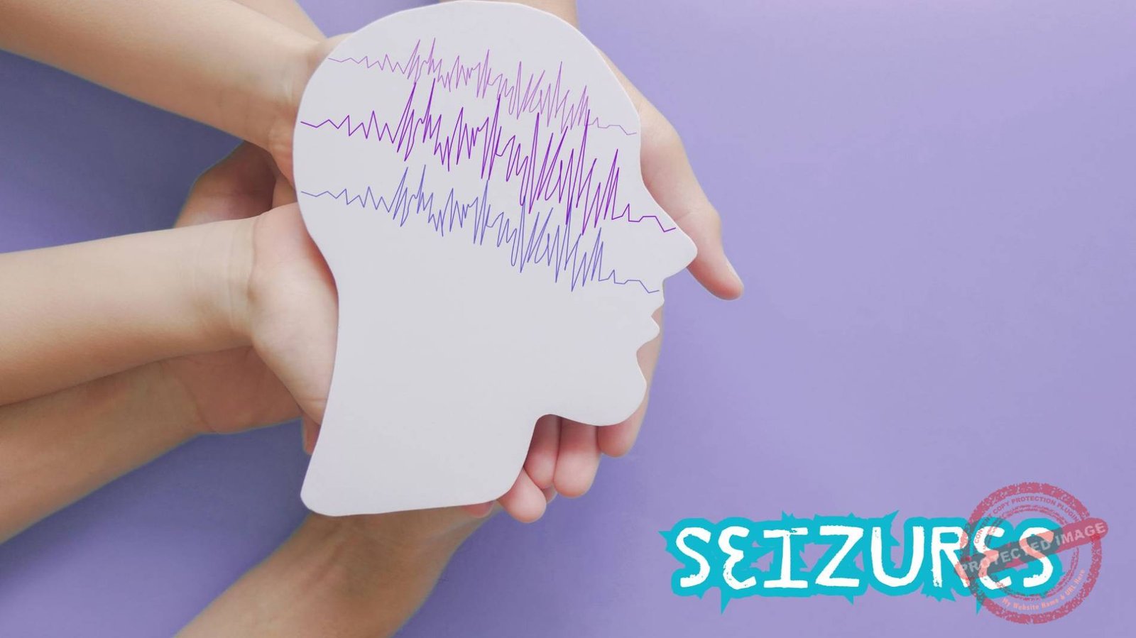 head silhouette in hands