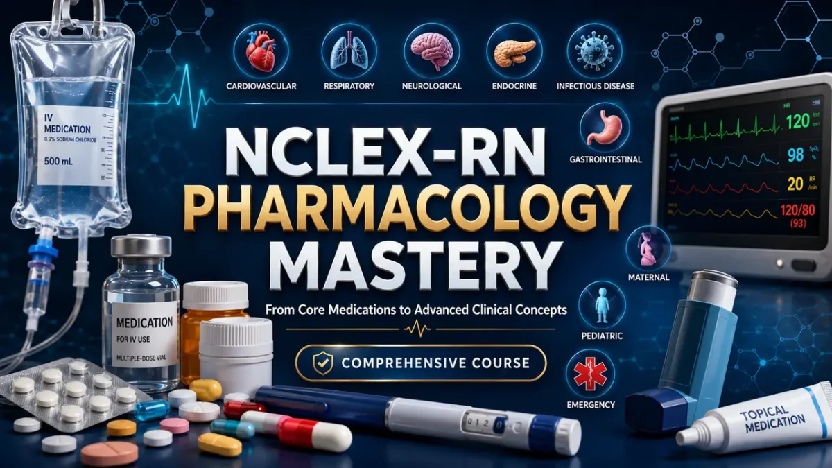 nclex-rn-pharmacology-mastery-course Pharmacology course for NCLEX-RN preparation